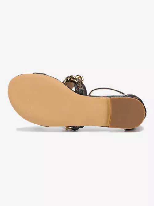 Модерни сандали със златни детайли