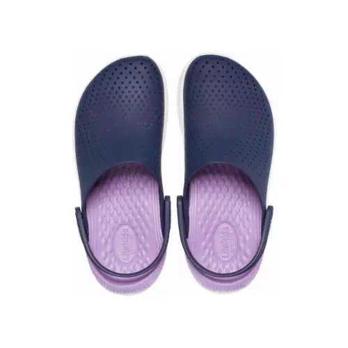 Сини и лилави дамски обувки Crocs